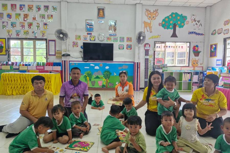 4 มิถุนายน 2568 ลงพื้นที่ตรวจติดตามการดำเนินงานส่งเสริมพัฒนาทักษะสมอง EF ในศูนย์พัฒนาเด็กเล็ก