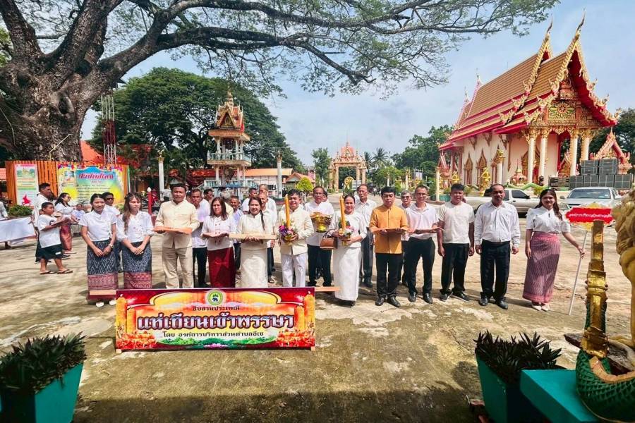 10 ก.ค.68 ร่วมงานประเพณีแห่เทียนพรรษ ประจำปีงบประมาณ 2568